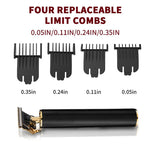 Men's Precision Hair Trimmer | Cordless T-Blade Zero-Gap | USB Rechargeable & Long Battery Life