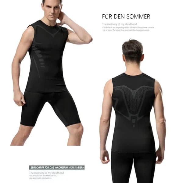 Men's Shaping Vest | Seamless Ultra-Thin Compression | Neoprene Blend | Comfortable Fit