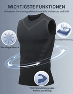 Men's Shaping Vest | Seamless Ultra-Thin Compression | Neoprene Blend | Comfortable Fit