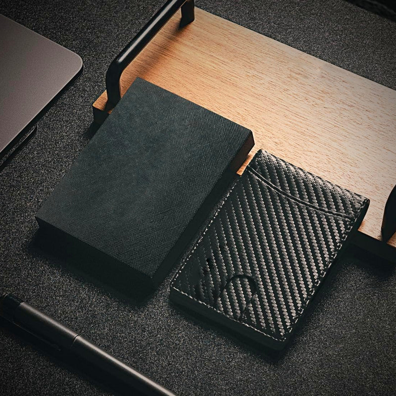 Men's Slim Wallet | RFID-Blocking Money Clip | Genuine Leather | Front-Pocket Carry