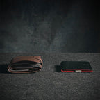 Men's Slim Wallet | RFID-Blocking Money Clip | Genuine Leather | Front-Pocket Carry