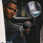 Men's Slim Wallet | RFID-Blocking Money Clip | Genuine Leather | Front-Pocket Carry