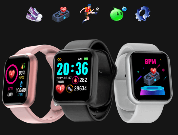 Men's Smartwatch | Fitness & Health Tracker | Heart Rate, Blood Pressure & Blood Oxygen Monitoring