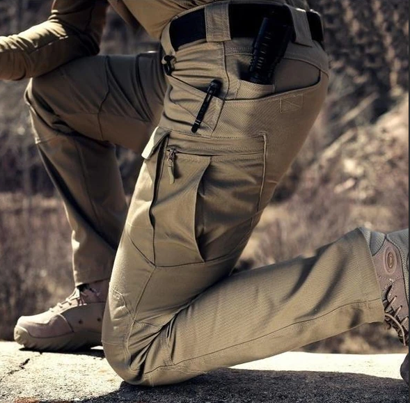 Men's Tactical Cargo Pants | Water-Resistant Ripstop | Multi-Pocket Design | Outdoor Ready