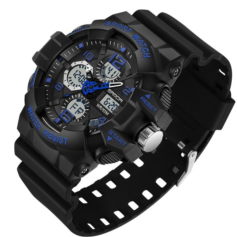 Men's Tactical Digital Watch | Heavy-Duty Waterproof | Resin Band