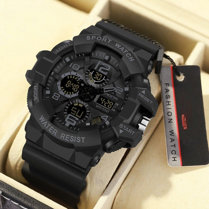 Men's Tactical Digital Watch | Heavy-Duty Waterproof | Resin Band
