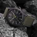 Men's Tactical Watch | Waterproof 50m & Shock-Resistant | Stainless Steel Case & Silicone Band