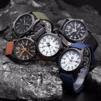 Men's Tactical Watch | Waterproof 50m & Shock-Resistant | Stainless Steel Case & Silicone Band