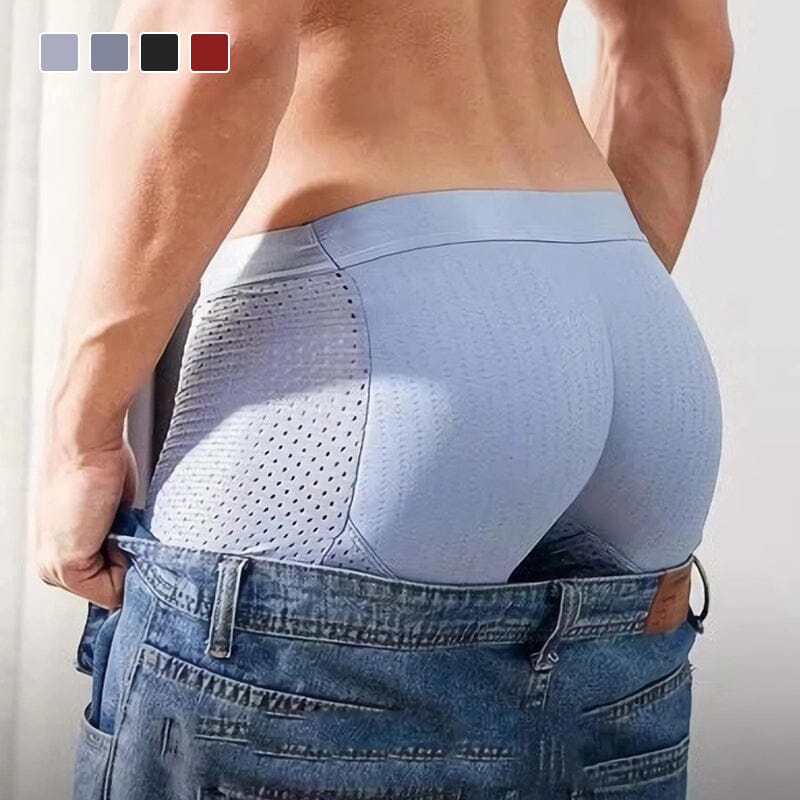 Men's Underwear | Butt-Lift Ice-Silk | Breathable Mesh & Seamless Waistband