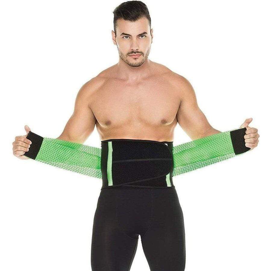 Men's Waist Trainer | Heat-Boosting Sweat Trimmer | Back Support & Posture | Comfortable Fit