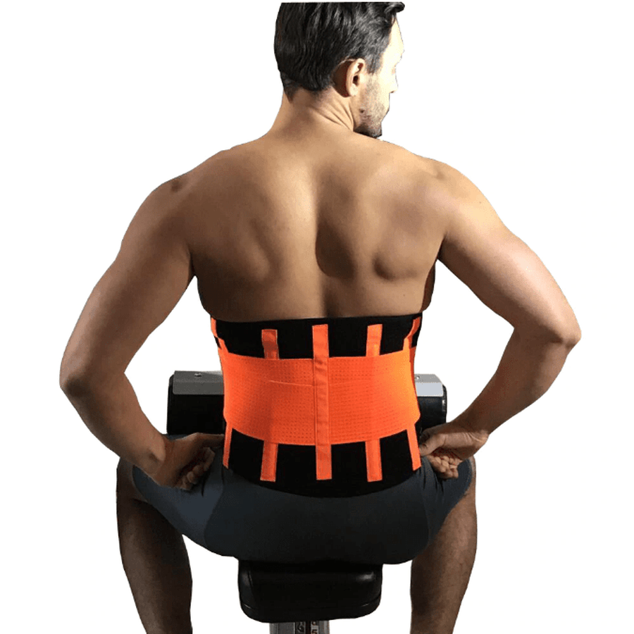 Men's Waist Trainer | Heat-Boosting Sweat Trimmer | Back Support & Posture | Comfortable Fit