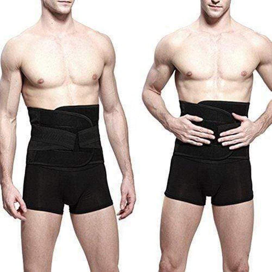 Men's Waist Trainer | Heat-Boosting Sweat Trimmer | Back Support & Posture | Comfortable Fit