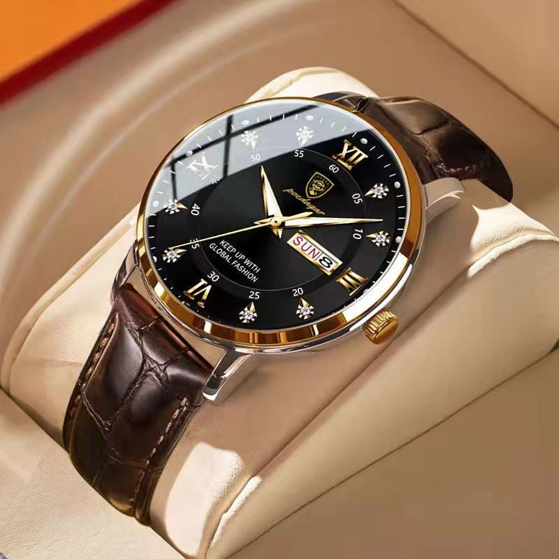 Men's Watch | Luminous Dial | Stainless Steel Case | Water-Resistant