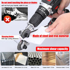 Metal Cutting Attachment for Drill | Heavy-Duty Cutter | Hardened Steel Blades | Precise Alignment