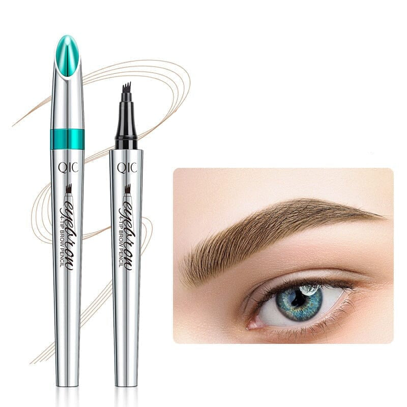 Microblading Brow Pencil | 4-Prong Tip | Waterproof & Smudge-Proof | Natural Finish