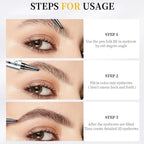 Microblading Brow Pencil | 4-Prong Tip | Waterproof & Smudge-Proof | Natural Finish