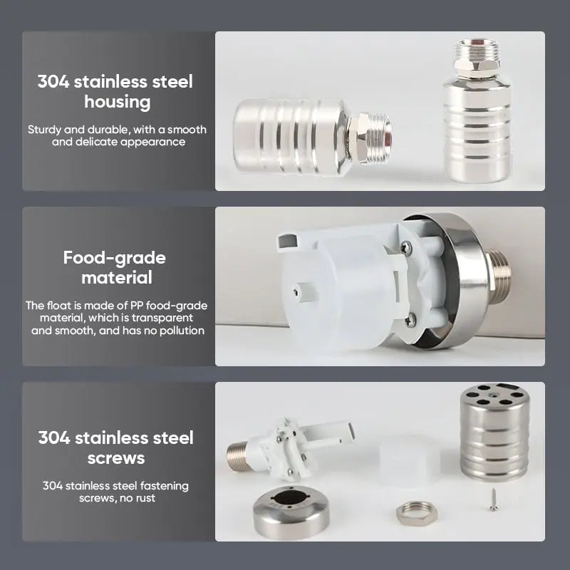 Mini Float Valve | Automatic Water Level Control | Stainless Steel | Easy Installation