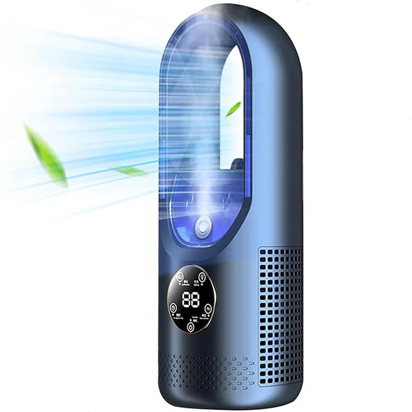 Mini Portable Air Conditioner | Bladeless Silent USB-Powered | 6-Speed & Timer