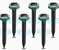 Mole Repellent Stakes | Ultrasonic & Vibration Deterrent | Solar-Powered, Weather-Resistant | 4-Pack