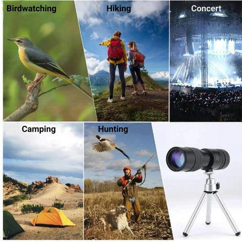 Monocular Telescope for Bird Watching | Up to 300X Zoom | Night Vision & Autofocus