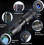 Monocular Telescope for Bird Watching | Up to 300X Zoom | Night Vision & Autofocus