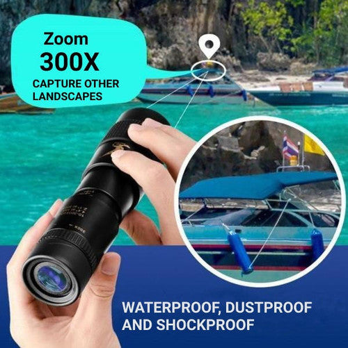 Monocular Telescope for Bird Watching | Up to 300X Zoom | Night Vision & Autofocus