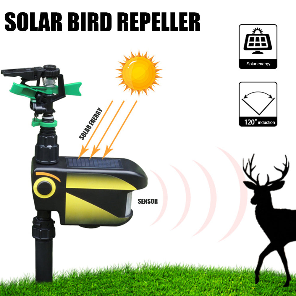 Motion-Activated Animal Repellent Sprinkler | Solar-Powered | Water-Saving