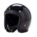 Motorcycle Helmet | Vintage Low-Profile | Fiberglass Shell & Removable Liner | DOT & ECE Approved