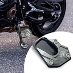 Motorcycle Kickstand Extension Plate | Anti-Slip Wide Base | Aluminum | Enhanced Stability