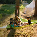 Multi-Person Camping Hammock | 3-Point Suspension | Durable Nylon Fabric | Family & Group Use