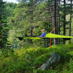 Multi-Person Camping Hammock | 3-Point Suspension | Durable Nylon Fabric | Family & Group Use