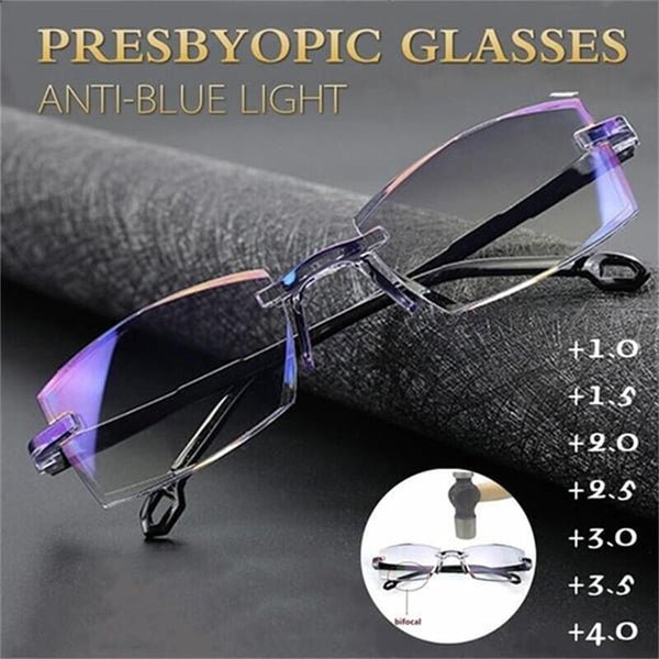 Multifocal Reading Glasses | Blue Light Filter | +1.00–+4.00 Strength | Lightweight Design