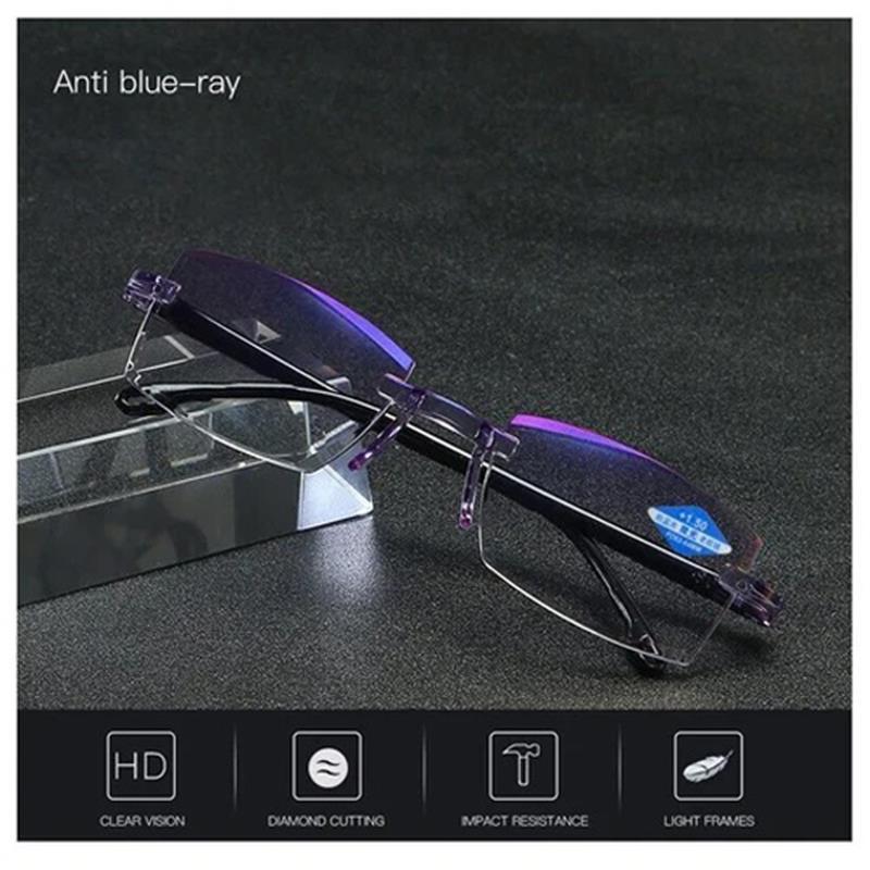 Multifocal Reading Glasses | Blue Light Filter | +1.00–+4.00 Strength | Lightweight Design