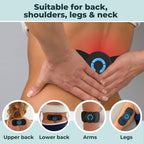 NMES Muscle Stimulator | 19 Intensity Levels | Reusable Self-Adhesive Pads | Back Pain Relief