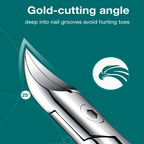 Nail Scissors for Seniors | Precision Curved Blades | Stainless Steel | Comfortable Grip