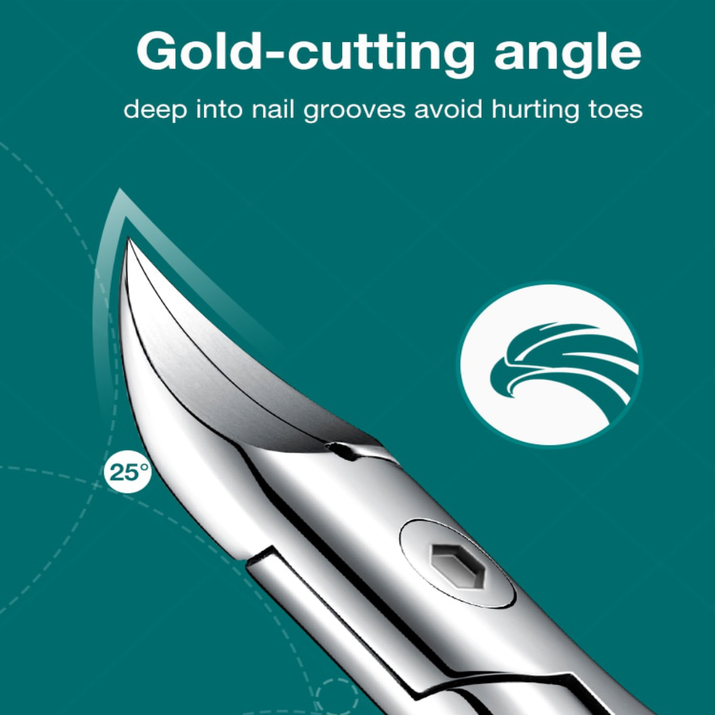 Nail Scissors for Seniors | Precision Curved Blades | Stainless Steel | Comfortable Grip