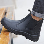 Orthopedic Work & Safety Boots | Ergonomic Ankle Boot | Waterproof Leather & Steel Toe