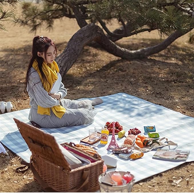 Outdoor Picnic Blanket | Waterproof & Foldable | Padded Foam & Carry Handle | Beach, Camping