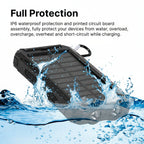 Outdoor Portable Power Bank | Solar Charging & LED Flashlight | 20000mAh Dual USB | Waterproof