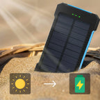 Outdoor Portable Power Bank | Solar Charging & LED Flashlight | 20000mAh Dual USB | Waterproof