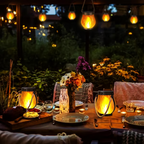 Outdoor Solar Lantern | Flickering Flame Effect | Solar & USB-C Rechargeable | Weather-Resistant