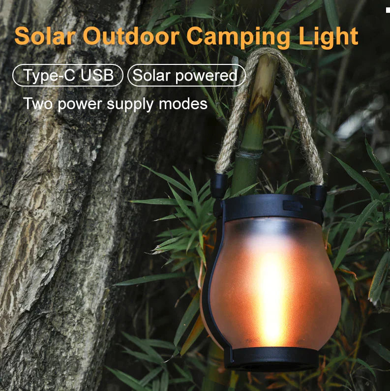 Outdoor Solar Lantern | Realistic Flickering Flame | Dusk Sensor & Weatherproof | 12-Hour Runtime