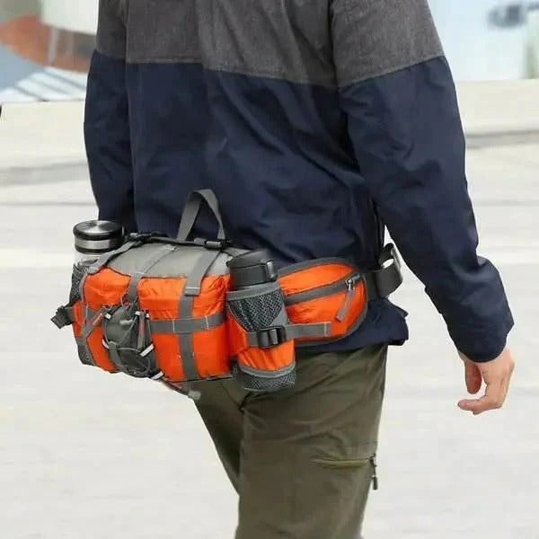 Outdoor Waist Bag | Adjustable Strap & Multiple Zippered Pockets | Breathable Padded Comfort