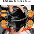 Outdoor Waist Bag | Adjustable Strap & Multiple Zippered Pockets | Breathable Padded Comfort