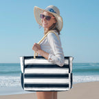 Oversized Beach Tote | Waterproof & Sandproof | 20L Capacity, Reinforced Base & Zippered Closure