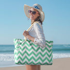 Oversized Beach Tote | Waterproof & Sandproof | 20L Capacity, Reinforced Base & Zippered Closure