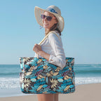 Oversized Beach Tote | Waterproof & Sandproof | 20L Capacity, Reinforced Base & Zippered Closure