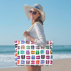 Oversized Beach Tote | Waterproof & Sandproof | 20L Capacity, Reinforced Base & Zippered Closure