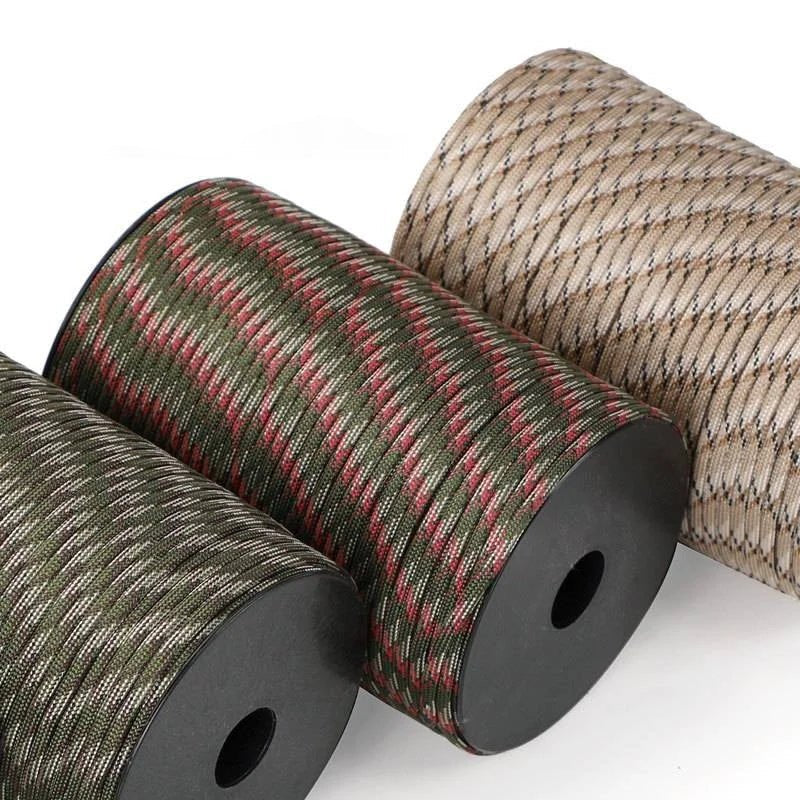 Paracord Rope for Outdoor Survival | 550 lb Load Capacity | High-Tensile Nylon | Weather-Resistant