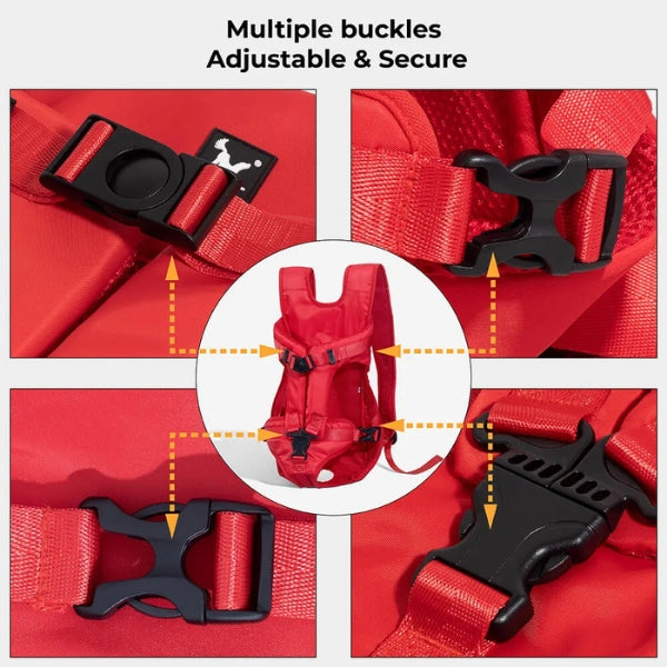 Pet Carrier for Dogs & Cats | Waterproof & Breathable | Adjustable Straps & Ergonomic Design